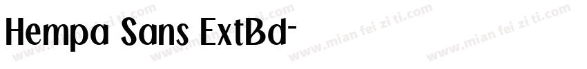Hempa Sans ExtBd字体转换